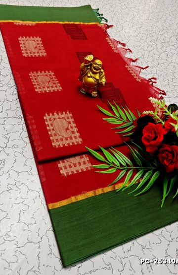 TRENDING KERALA SPECIAL FULL WORK EMBOSSED DIGITAL PRINTING TISSUE SAREE COLLECTIONS - PETCH (6)
