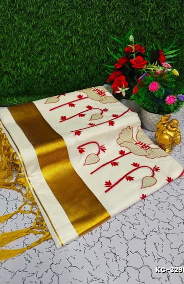 Dailywear cotton sarees all over body flower designpattern design premium look lightweight comfortable wear - WINE COLOUR
