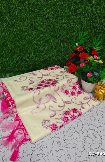 Dailywear cotton sarees premium look lightweight comfortable wear - GOLD COLOUR