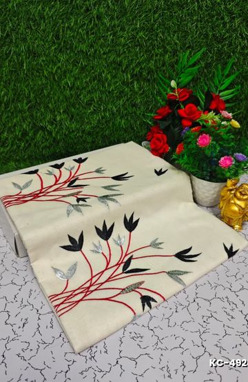 VAALAINAAR (VAZHAI) PATTU SOFT SILK SAREES FUNCTION AND FESTIVALS PERPECT WEAR - RED (1)