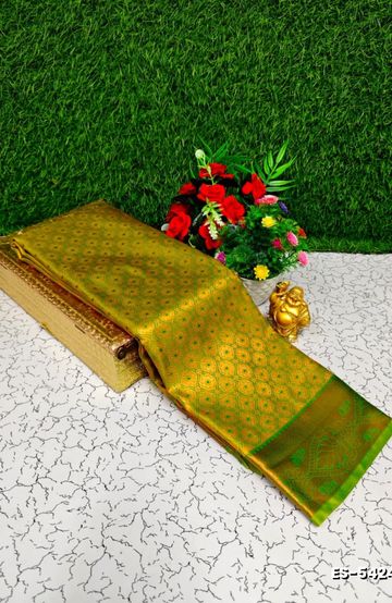 ELITE BRIDAL PICK &PICK SILK SAREES AND WEDDING ART SILK SAREES - CREAM COLOR (2)