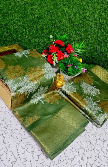 TRENDY WEAR PATTU PAVADAI - BULE