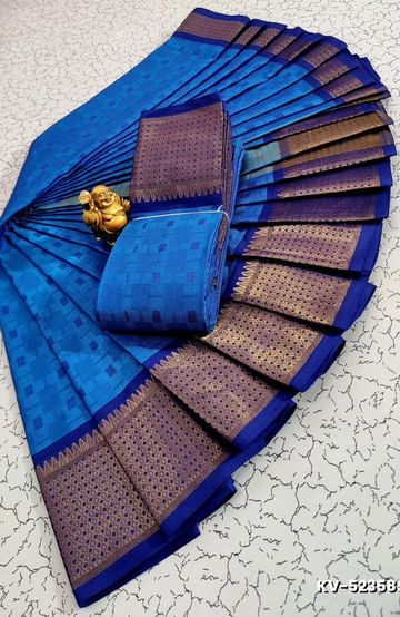 A "one gram gold trending tissue saree" typically refers to a saree made from a lightweight, sheer fabric known as tissue - NORMAL GREEN (1)