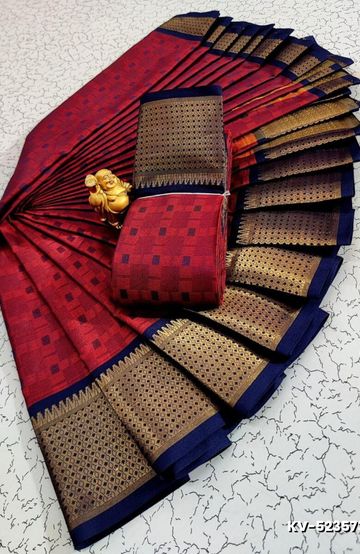 Banaras with our Banarasi Cotton fabric — a beautiful fusion of classic artistry and breathable comfort wear saree - LIGHT SKY BLUE (1)