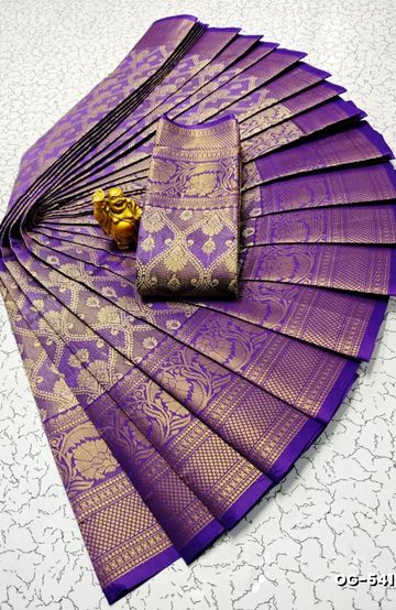 TRENDING KERALA SPECIAL FULL WORK EMBOSSED DIGITAL PRINTING TISSUE SAREE COLLECTIONS - PETCH (5)