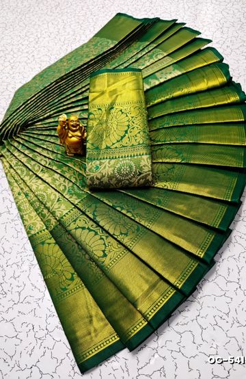 KUBERA ELITE BRIDAL RAPIER FANCY LIGHT WEIGHT SILK TYPE SAREES FUNCTION WEAR - LIGHT SANDLE (5)