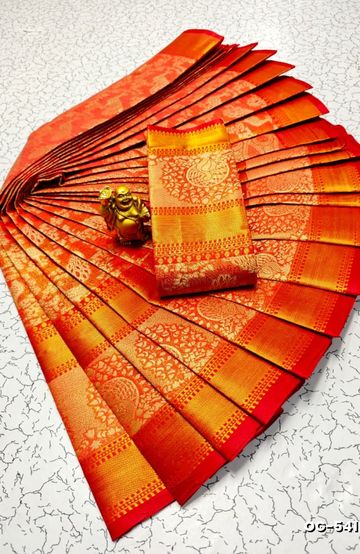 TRADITIONAL KIDS PATTU PAVADAI SET FUNCTION AND FESTIVAL WEAR - YELLOW COLOR (1)