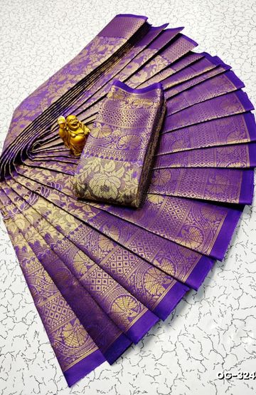 ELITE BRIDAL PICK &PICK SILK SAREES AND WEDDING ART SILK SAREES - ORANGE (5)