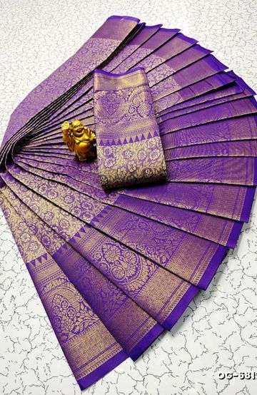 A "one gram gold trending tissue saree" typically refers to a saree made from a lightweight, sheer fabric known as tissue - INDIGO COLOUR (3)