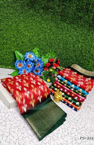 Fancy print office wear cotton sarees all over body flower design pattern premium look lightweight comfortable wear - PEACH