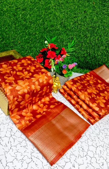 Designer Multi-Color Floral Print Blouse Fabric - BLACK (16)