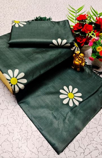 Elegant Silk Dhoti Shirt & Saree Couple Combo coordinated look for special occasions - LIGHT GREEN (2)