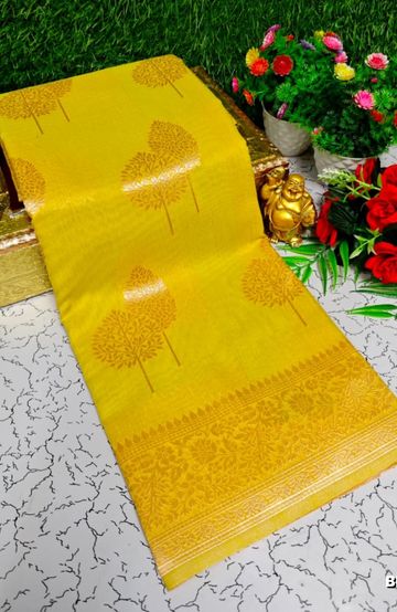 MODERN FANCY SOFT SILK SAREES WITH BUTTA DESIGN - MEJANTA (1)