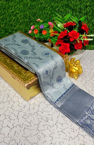 Korvai kotanji Trendy & Fancy bhutta and 2/100 Silk Cotton Sarees Function wear - LIGHT PINK (1)