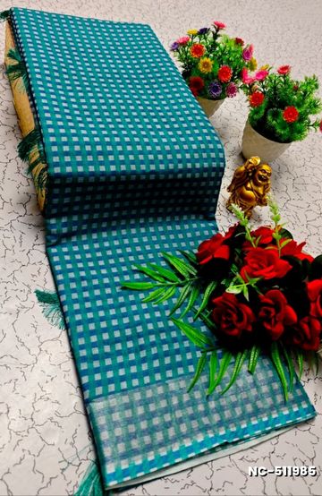 Dailywear cotton sarees premium look lightweight comfortable wear - COFEE BROWN (2)