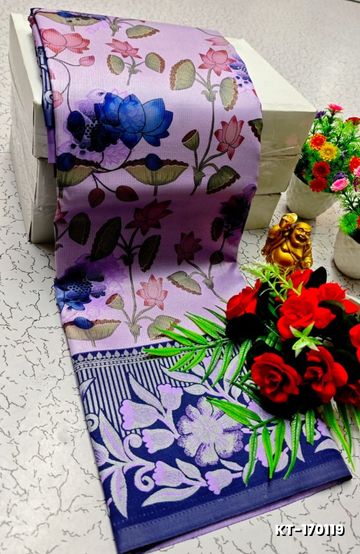 Elegant Kalamkari Tissue Saree for Festivities & Weddings - LEVENDOR (2)