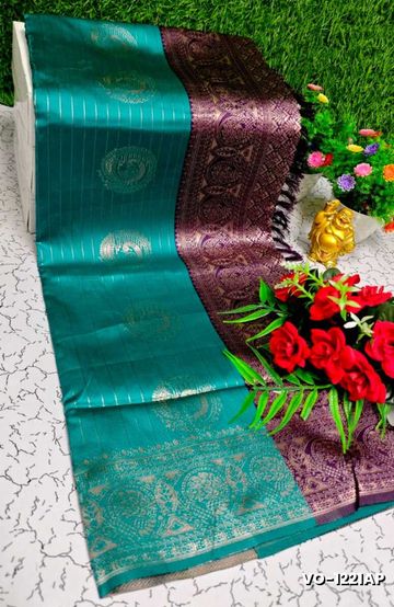 KUBERA ELITE BRIDAL RAPIER FANCY LIGHT WEIGHT SILK TYPE SAREES FUNCTION WEAR - CREAM