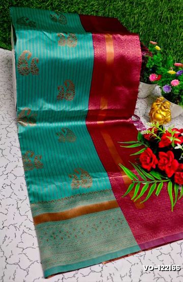 Kubera borderless elite bridal rapier fancy light weight silk type sarees function wear - AS COLOR (2)