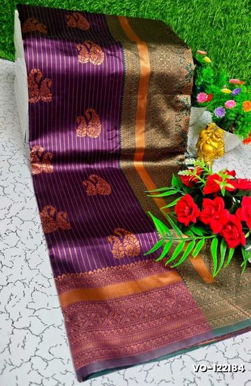 Premium kubera pattu saree rapier fancy  light weight silk type sarees function wear - BABY PINK