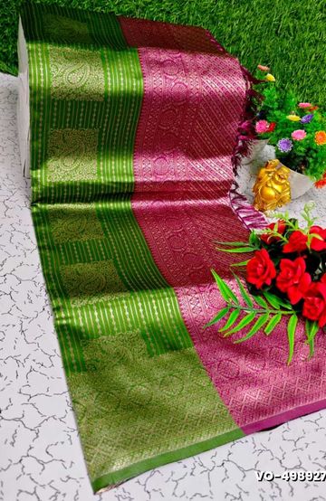 Dailywear cotton sarees premium look lightweight comfortable wear - YELLOW COLOR (5)