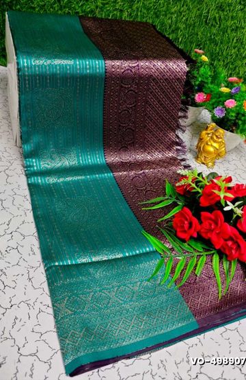 VAALAINAAR (VAZHAI) PATTU SOFT SILK SAREES FUNCTION AND FESTIVALS PERPECT WEAR - RED (1)