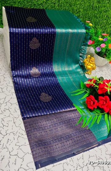 Bridal silk gold silvar and copper zari weave and wedding art silk suba muhurtha pattu sarees - MERUN (3)