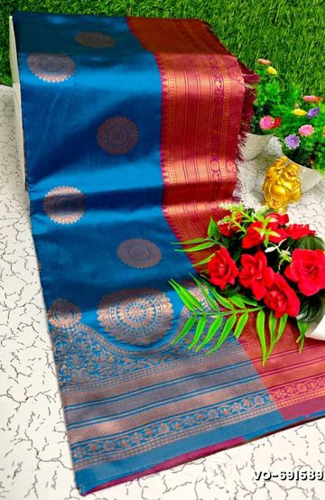 TRENDING KERALA SPECIAL FULL WORK EMBOSSED DIGITAL PRINTING TISSUE SAREE COLLECTIONS - WHITE (6)