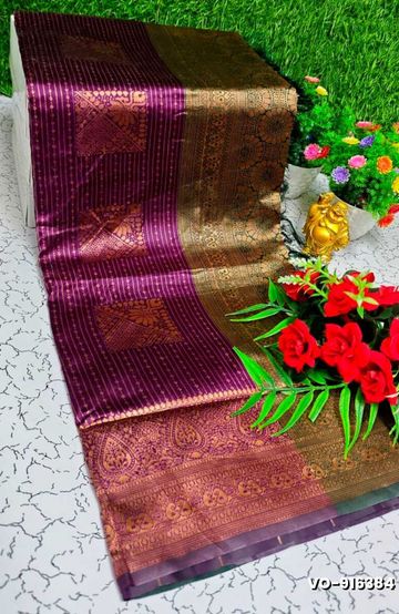 Banaras with our banarasi cotton fabric a beautiful fusion of classic artistry and breathable comfort wear saree - BEIGE COLOUR