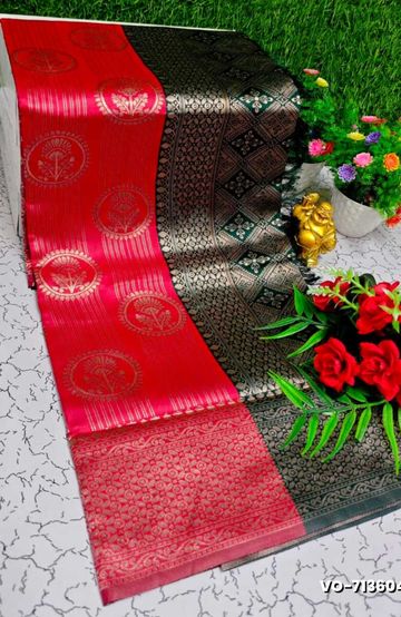 Dailywear cotton sarees all over body flower designpattern design premium look lightweight comfortable wear - WINE COLOUR