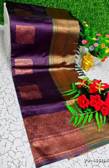 Digital printing dola silk cotton sarees - PESTA GREEN (1)
