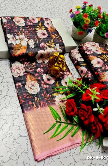 BRIDAL SILK GOLD SILVAR AND COPPER ZARI WEAVE AND WEDDING ART SILK SAREES - MERUN (4)