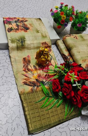 MODERN FANCY SOFT SILK SAREES WITH BUTTA DESIGN - MEJANTA (1)