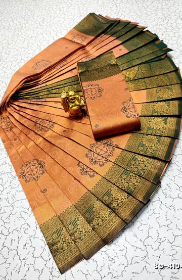 ELITE BRIDAL PICK &PICK SILK SAREES AND WEDDING ART SILK SAREES - NAVY COLOUR