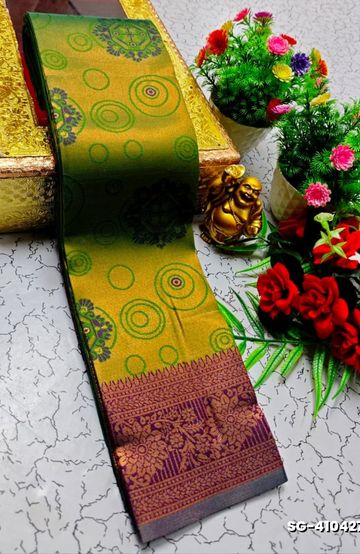 Beauty checked soft silk rich look design soft material function and party wear - MERUN