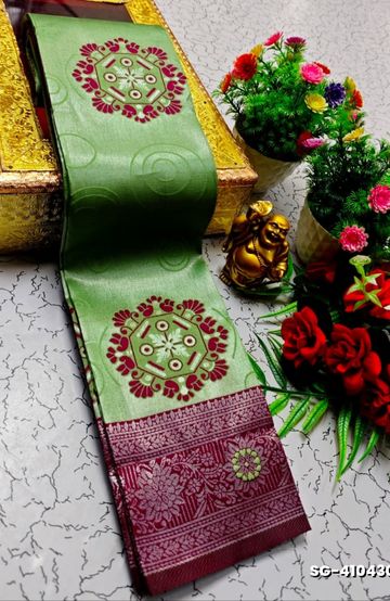 SOFT SILK FANCY BEST QUALITY SILK THENMATHI SAREES - RED (2)