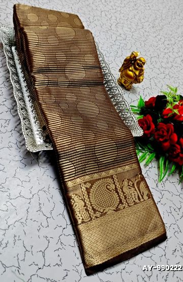 KUBERA ELITE BRIDAL RAPIER FANCY LIGHT WEIGHT SILK TYPE SAREES FUNCTION WEAR - LIGHT GREEN