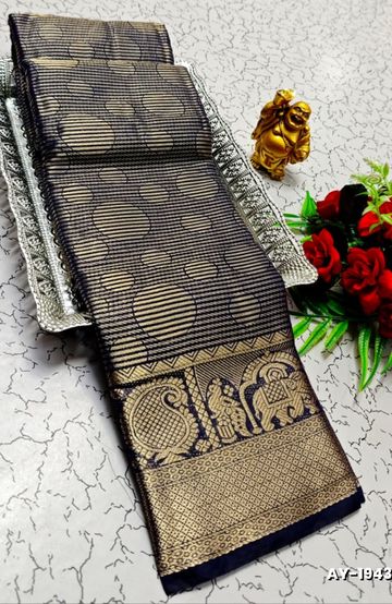 PURE COTTON SAREES SUMMER SPECIAL COLLECTION - LIGHT SKY BLUE (2)