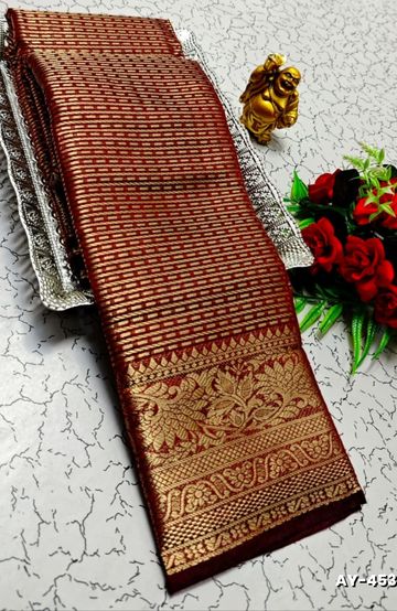 TRENDY WEAR PATTU PAVADAI - BULE