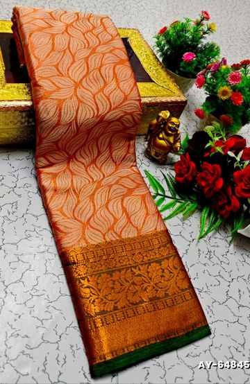 GEORGETTE FANCY SOFT SILK SAREES WITH BLOUSE MODERN FANCY ITEM SAREES - PURPLE COLOUR (2)