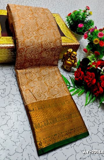 Korvai kotanji Trendy & Fancy bhutta and 2/100 Silk Cotton Sarees Function wear - R BLUE (2)