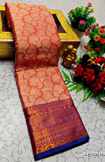 Dailywear cotton sarees all over body peacock designpattern design premium look lightweight comfortable wear - PINK