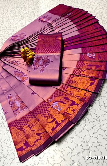 Luxurious heavy work blouse fabric with floral goldwork jaal border - REXONA (5)