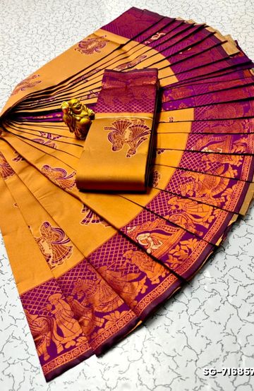 Korvai kotanji Trendy & Fancy bhutta and 2/100 Silk Cotton Sarees Function wear - GREEN (3)