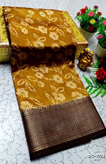 Dailywear cotton sarees all over body flower designpattern design premium look lightweight comfortable wear - VENTHAYA COLOUR