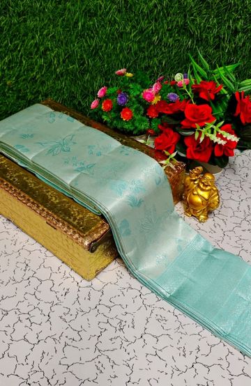 ELITE BRIDAL PICK &PICK SILK SAREES AND WEDDING ART SILK SAREES - LIGHT GREEN SHADE (1)