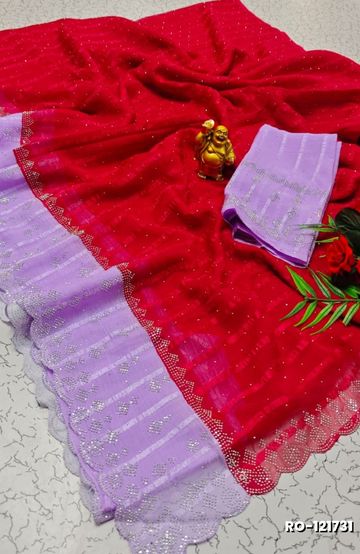 DIGITAL EMBROIDERY PRINTING COTTON SAREES - EMERALD COLOUR