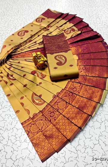 Dailywear cotton sarees all over body flower designpattern design premium look lightweight comfortable wear - BRONCE COLOUR (1)