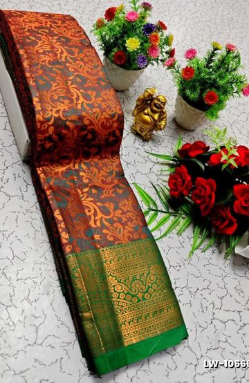 GEORGETTE FANCY SOFT SILK SAREES WITH BLOUSE MODERN FANCY  SAREES - LIGHT BLUE (1)