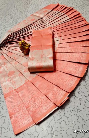 BANARASI POCHAMPALLY ALL OVER BODY SILVAR ZARI BUTTA DESIGN   FUNCTION WEAR SOFT SILK SAREES - EMERALD COLOUR