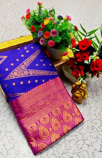 Korvai kotanji Trendy & Fancy bhutta and 2/100 Silk Cotton Sarees Function wear - DARK PINK (1)